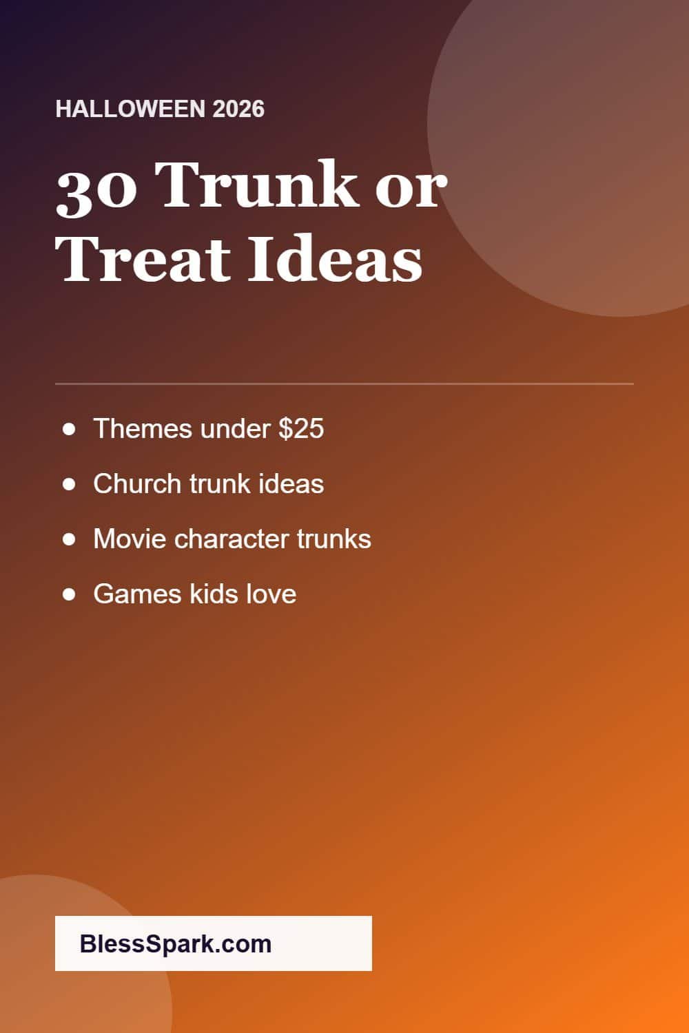 30 cheap trunk or treat ideas