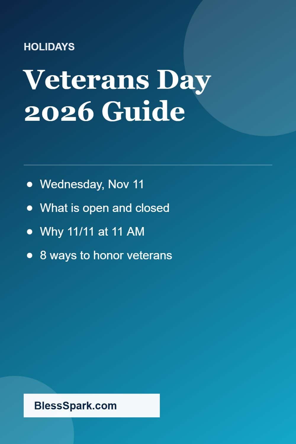 Veterans Day 2026 date and ways to honor veterans