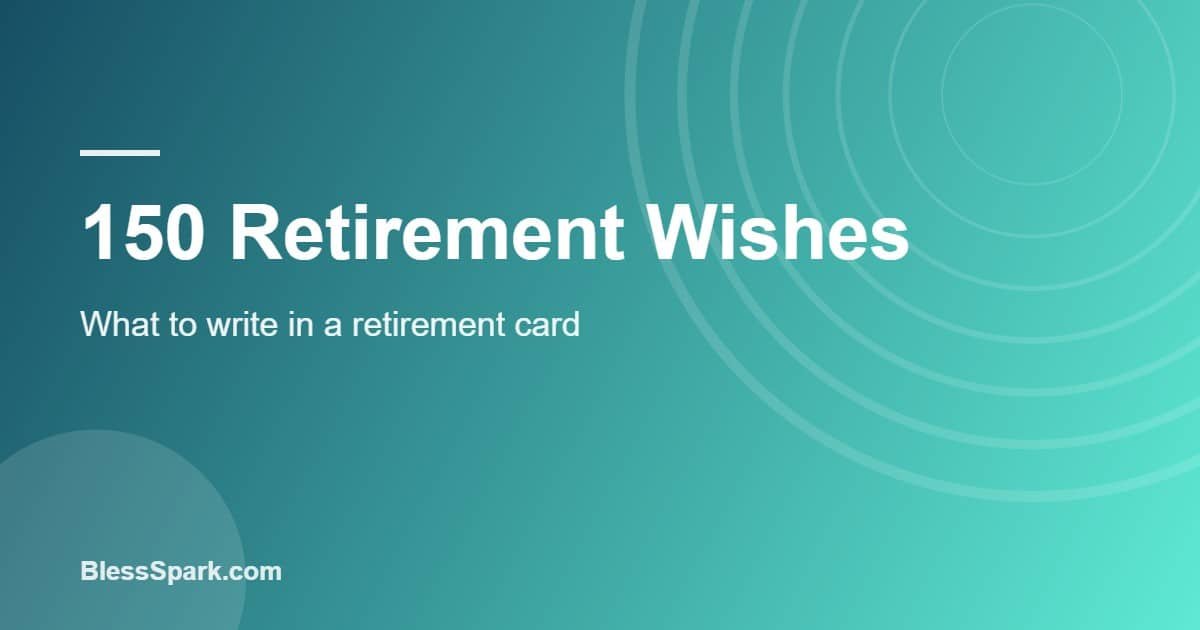 Retirement wishes written in a card on an office desk