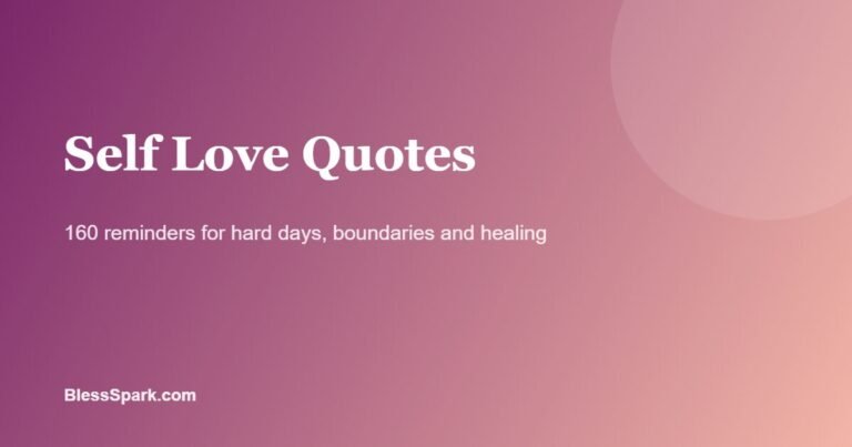 160 self love quotes on a plum and blush background