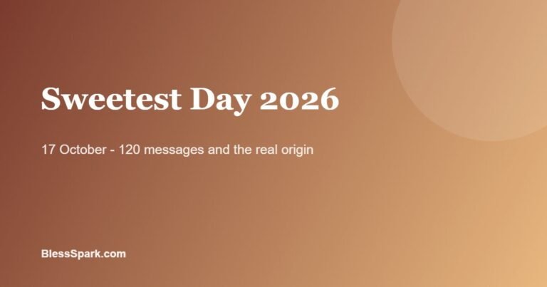 Sweetest Day 2026 messages on a warm caramel background