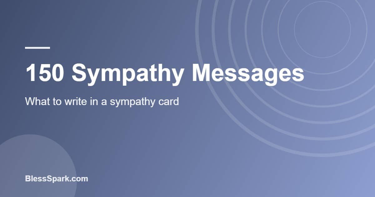 Sympathy messages written on a folded condolence card