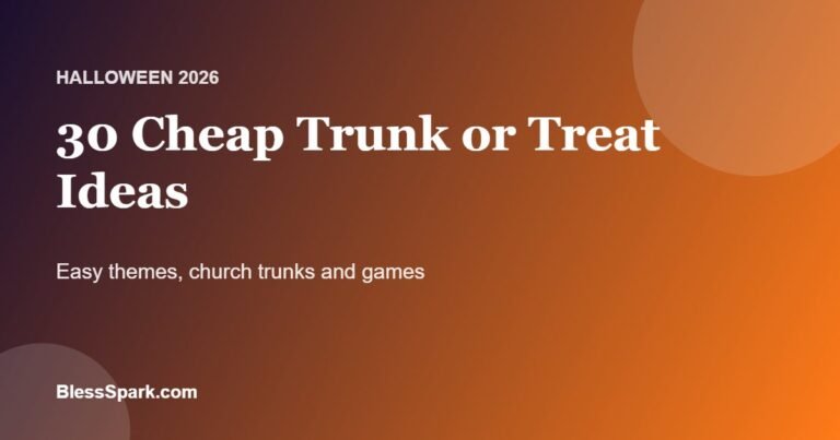 trunk or treat ideas cheap and easy