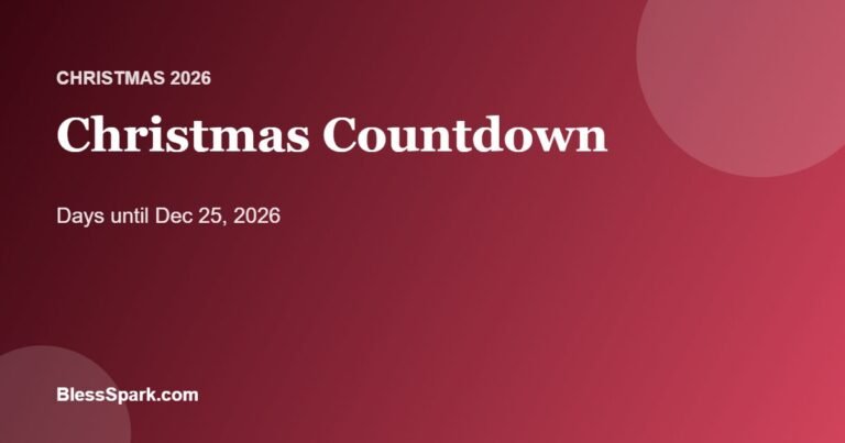 Christmas countdown 2026