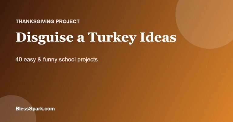 Disguise a turkey project ideas for kids