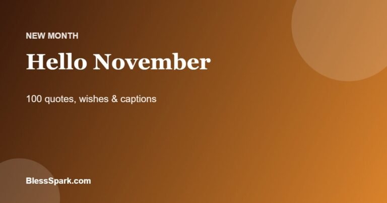 Hello November quotes and wishes