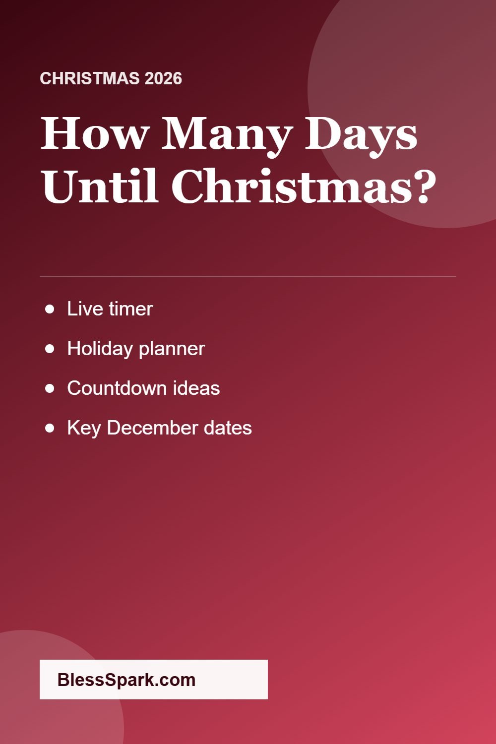Christmas countdown 2026 how many days until Christmas
