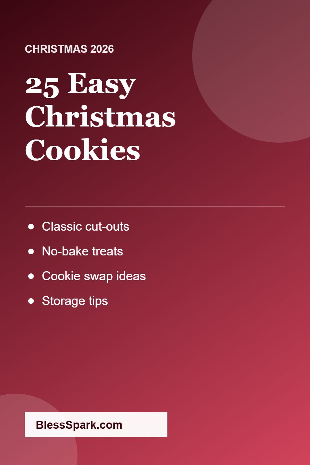 25 easy Christmas cookies classic and no-bake