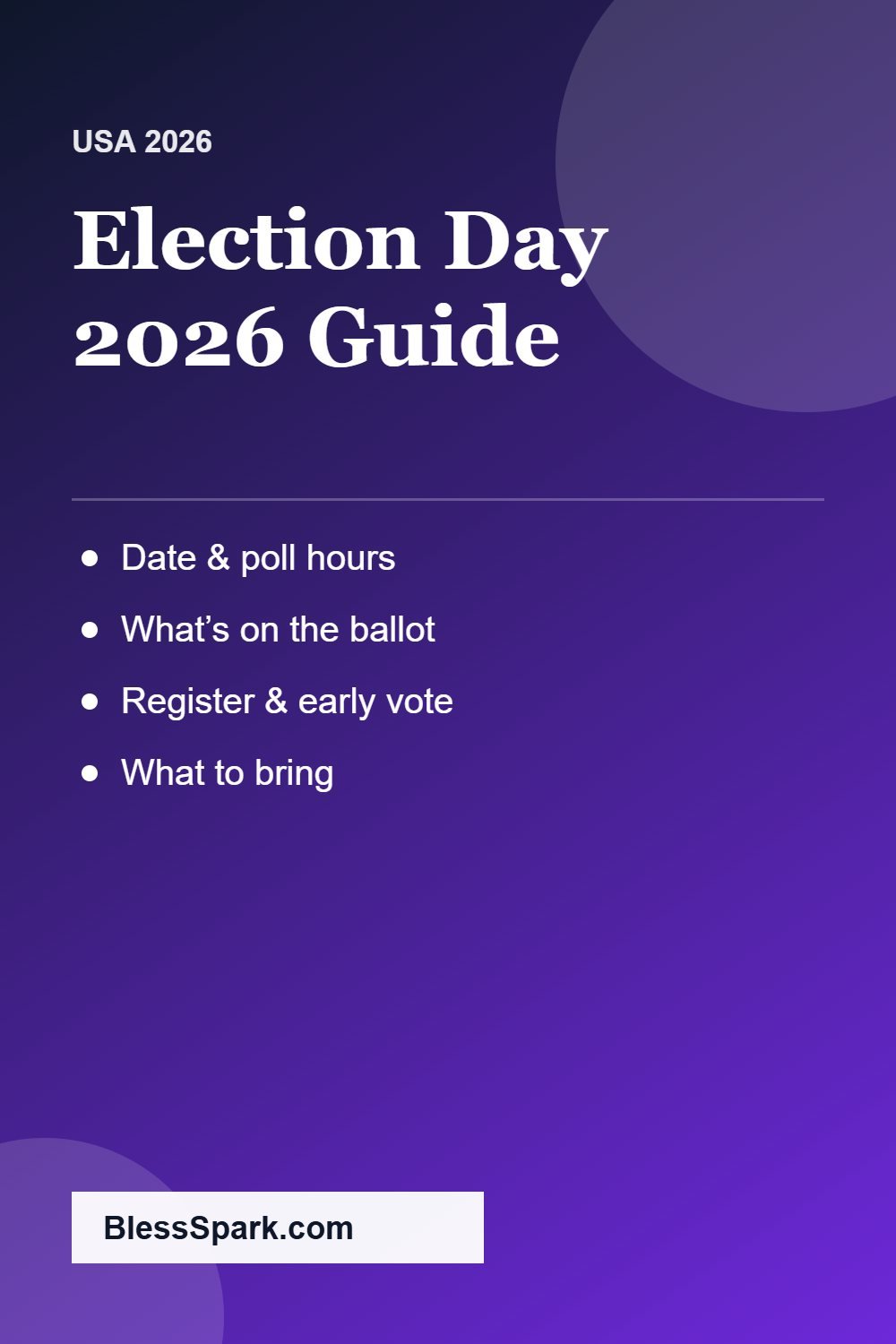 Election Day 2026 date and how to vote guide