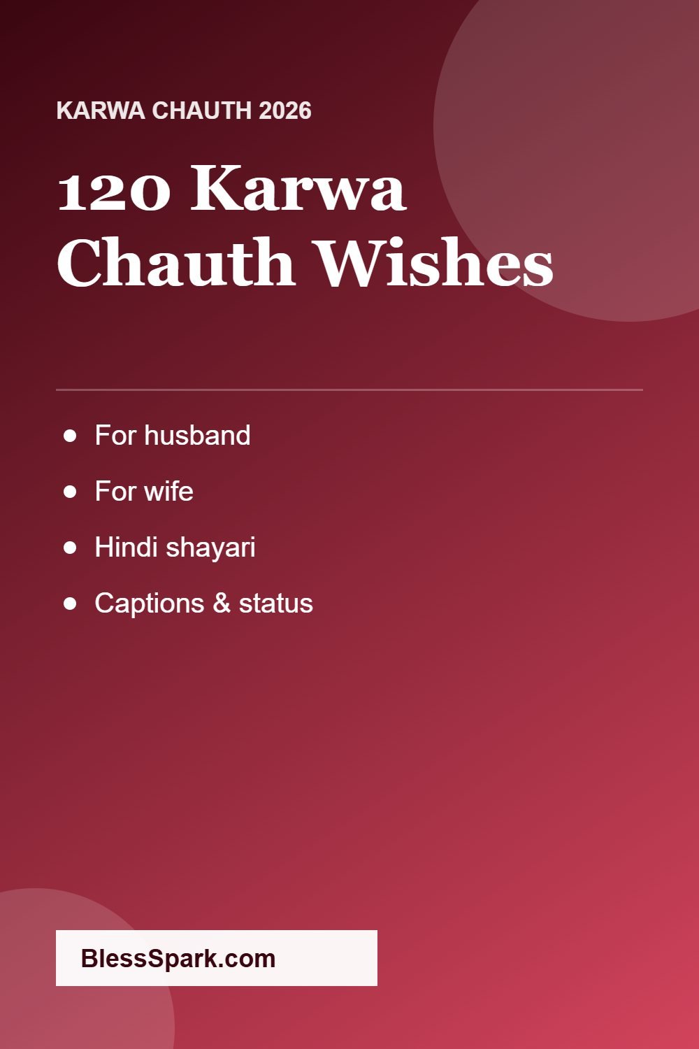 Karwa Chauth wishes for husband and wife 2026