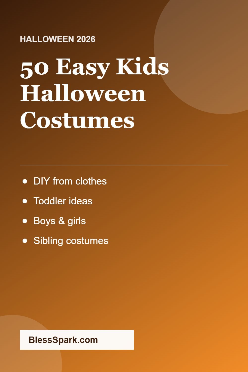 50 easy kids Halloween costumes DIY toddler boys girls