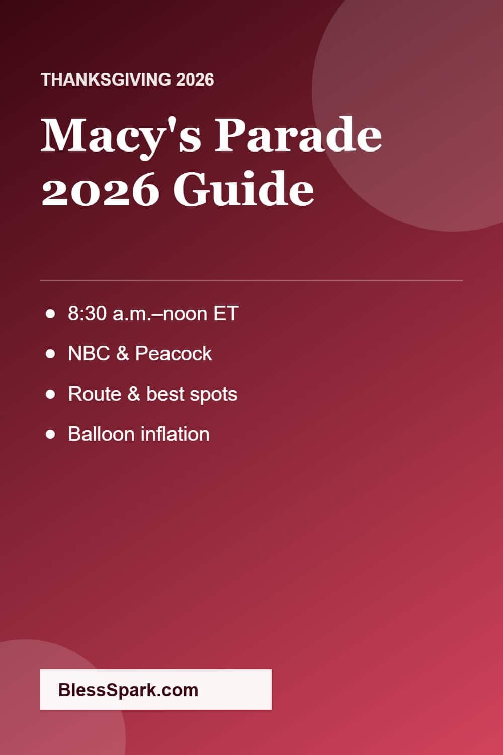 Macys Thanksgiving Day Parade 2026 time channel route