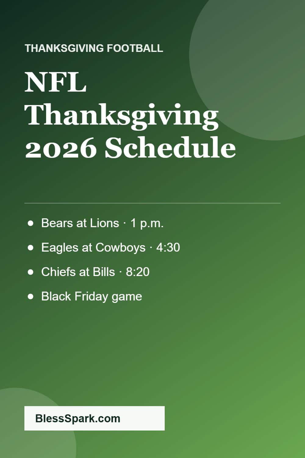 NFL Thanksgiving games 2026 schedule times channels