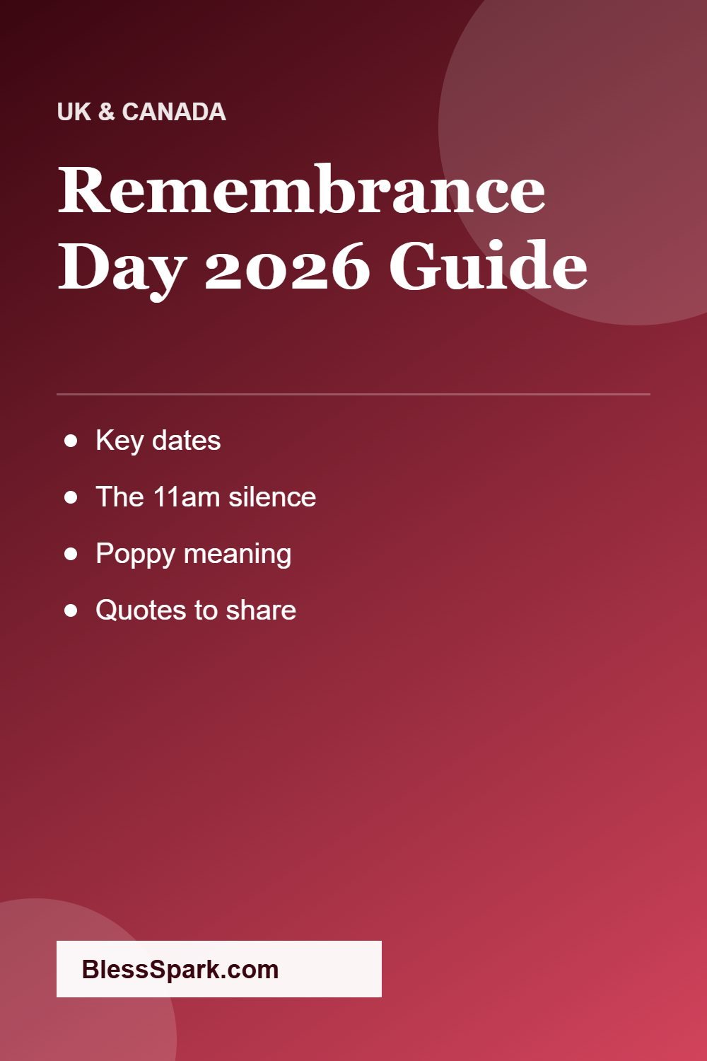 Remembrance Day 2026 date poppy meaning and quotes