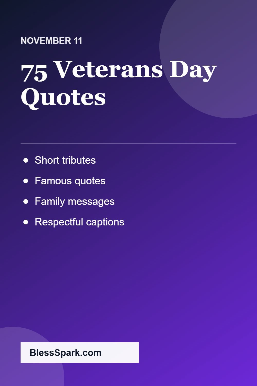 75 Veterans Day quotes and thank you messages