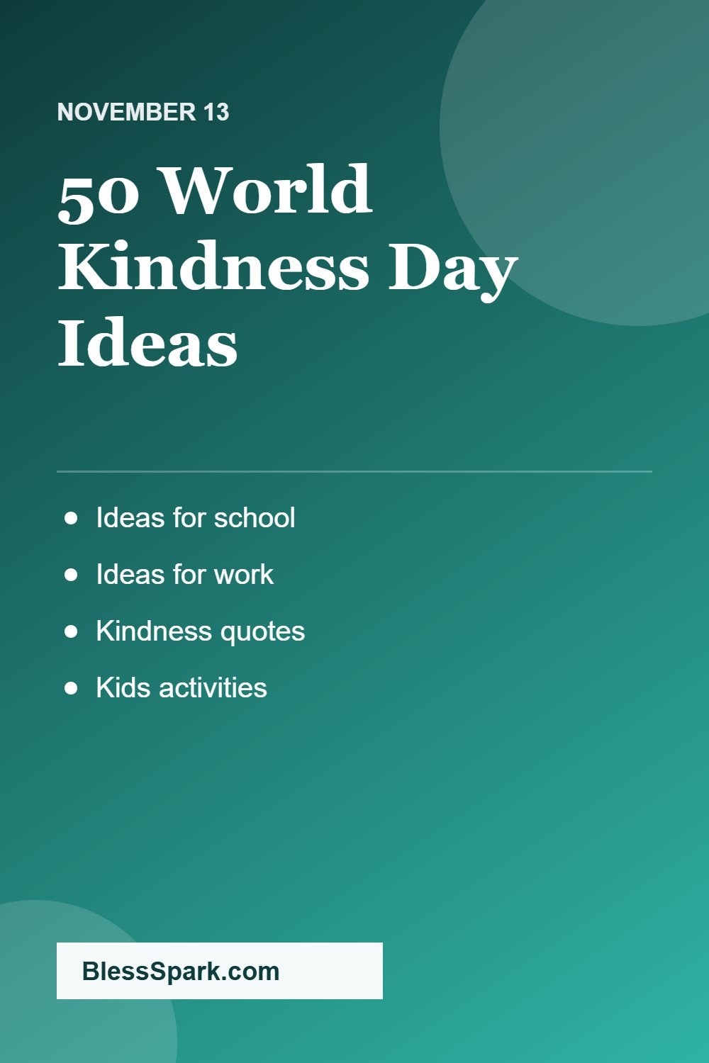 World Kindness Day 2026 ideas quotes and activities