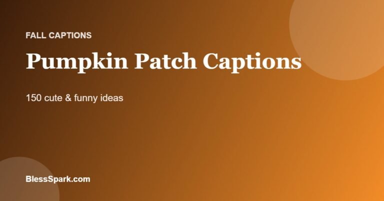 Pumpkin patch captions for Instagram